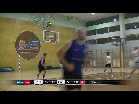 Skrót: PKO Bank Polski vs Destrier - II Liga Firmowa Warszawa - 13.09 - Koszykarska Liga Biznesu
