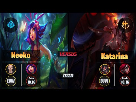 MagiFelix NEEKO (Mid) [Glacial Augment] VS KATARINA - Grandmaster EUW Patch 10.16