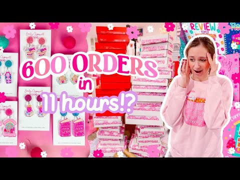 , title : '600 Orders in 11 Hours!? 🤯 Black Friday as a Small Business Owner 💖 STUDIO VLOG'