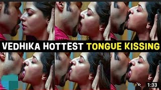 vedika kumar tongue smooch kiss 4k hd #hot_kissing