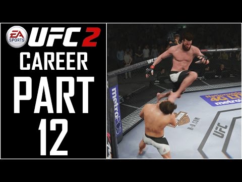 EA Sports UFC 2 - Career - Let's Play - Part 12 - "Cage Flying Knee KO" | DanQ8000
