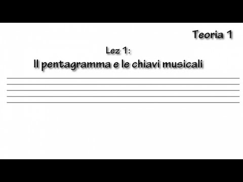 lezioni musica: note e pentagramma.