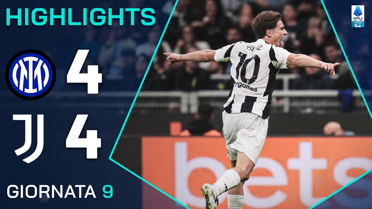 INTER-JUVENTUS 4-4 | HIGHLIGHTS | 9ª GIORNATA | SERIE A ENILIVE 2024/25