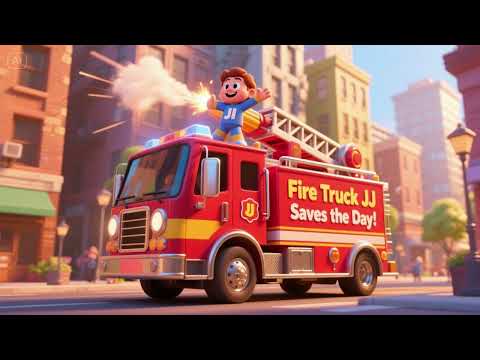 Fire Truck JJ Saves the Day! | Nursery Rhymes & Kids Songs
