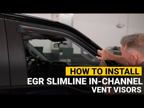 Install EGR Slimline In-Channel Window Visors - 2021 Ford F-150