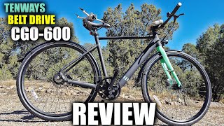 TENWAYS CGO600 Belt Drive E-Bike Review - DJI Mini 3 Pro Tracking & Crash Test!