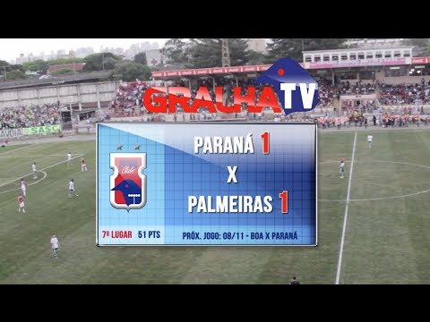 GralhaTV - Melhores Momentos Paraná 1 x 1 Palmeiras
