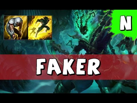SKT T1 Faker as Thresh vs Alistar BOT - S6 Challenger SoloQ - League of Legends