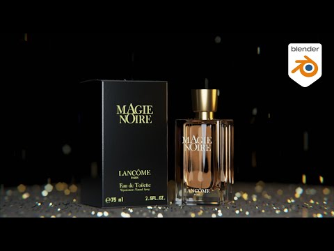 Magie Noirse - Lancome perfume commercial 3D animation | Blender