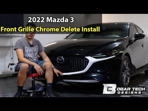 Mazda 3 2019-2025 Front Grille Chrome Delete Install