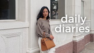 daily diaries | hosting my in-law for the weekend, OC eats, doggy pool day, golfing