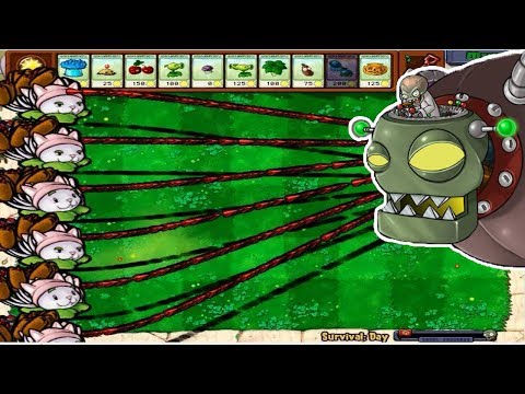 9999 Cattail vs Gargantuar vs Dr. Zomboss Plants vs Zombies
