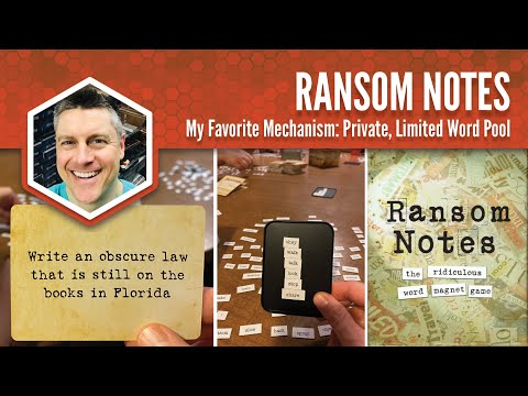 Ransom Notes: My Favorite Mechanism