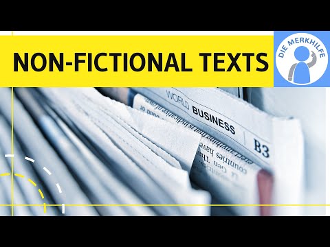 Non-fictional texts - text types English & examples simply explained