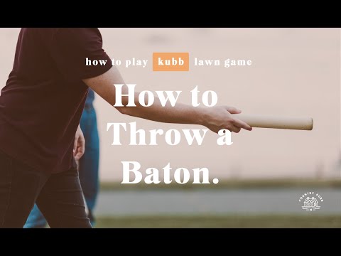 Kubb rules: How to throw a baton