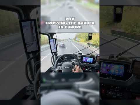 Border Crossing in Europe  #truck #trucking  #dafxg