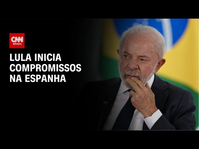 Lula é recebido por Pedro Sánchez para reunião em Barcelona | CNN NOVO DIA
