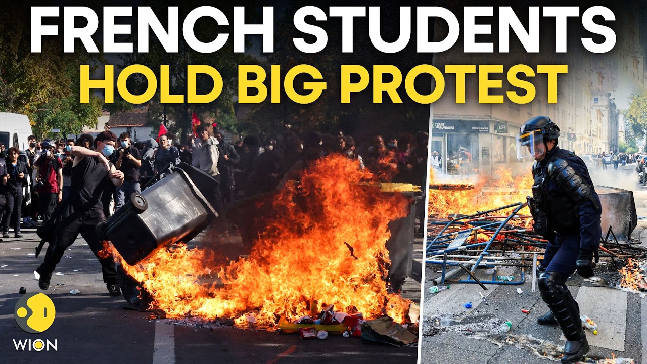 France Students Protest LIVE: Students Hold BIG Protest; School Funding Riots Turns Violent | WION