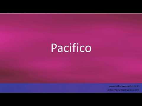 How to pronounce "Pacifico". (Spanish)