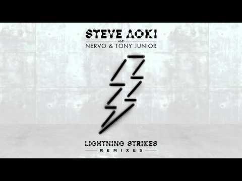 Steve Aoki, NERVO & Tony Junior - Lightning Strikes (TIGHTTRAXX Remix) [Cover Art]