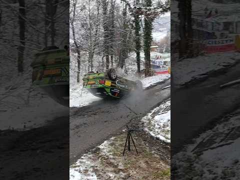 Dachowanie  BMW na rajdzie Cieszyńskiej Barbórki #shorts