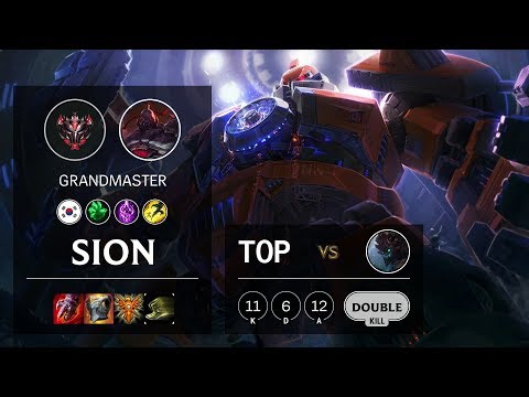 Sion Top vs Maokai - KR Grandmaster Patch 10.10