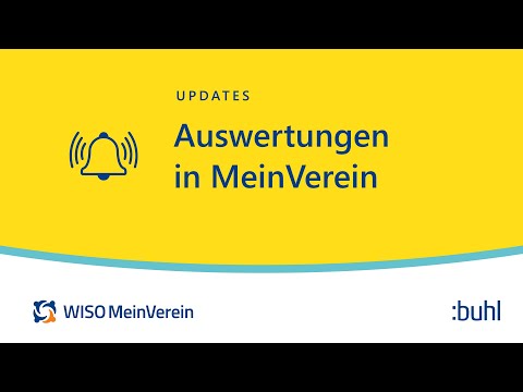 Neues Update in WISO MeinVerein Web: Auswertungen | Release 27.03.25 (Tutorial deutsch)