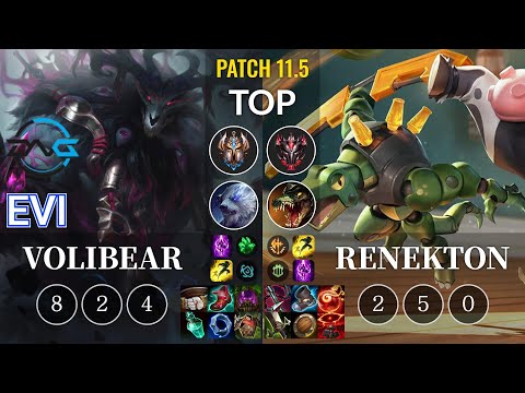 DFM Evi Volibear vs Renekton Top - KR Patch 11.5