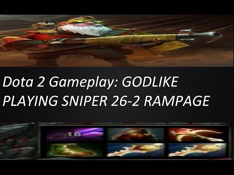 Dota 2 Gameplay: Sniper 2 Rapiers (Pub)