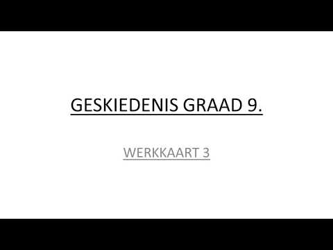 Geskiedenis GRAAD 9: 24 April 2020 - periode 7 (2497)