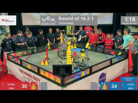 2018 VRC Tech R16 2-1 - 6135W 185A vs 1275D 660A - 136 to 127