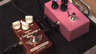 Video thumbnail for Mad Professor Tiny Orange Phaser guitar effects pedal demo w Tele & Blues Jr Amp by gearmanndude