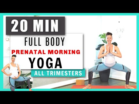 20 min Wake Me Up // Full Body Prenatal Morning Yoga Routine - Safe for All 3 Trimesters
