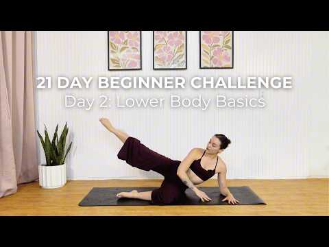 Day 2 | 25 Min Beginner Lower Body Pilates Workout | Sculpted from Scratch Challenge