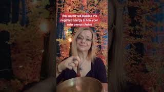 Solar plexus chakra cleanse. Tibetan singing bowl sound healing