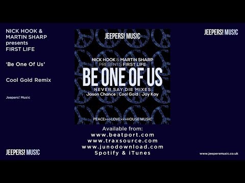 COOL GOLD Remix of 'BE ONE OF US' by Nick Hook & Martin Sharp pres FIRST LIFE