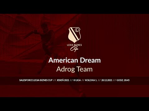 Skrót spotkania American Dream - Adrog Team ( Legia Biznes Cup Jesień 2021 )