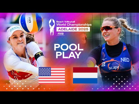 Nuss/Brasher vs. van Driel, E./Bekhuis - Beach World Championships 2025 | Highlights | Pool Phase