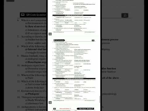 10th Science Biology QR