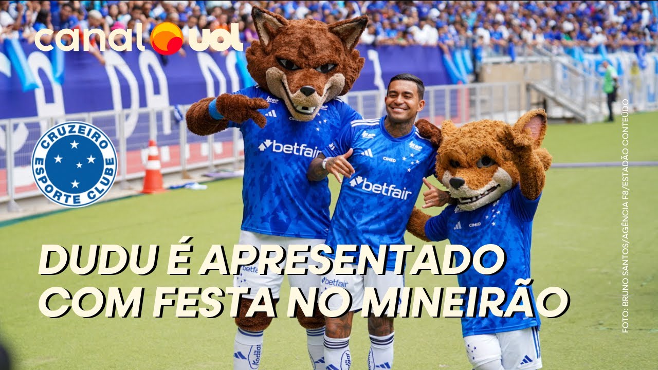 CRUZEIRO: DUDU É APRESENTADO COM FESTA DA TORCIDA NO MINEIRÃO