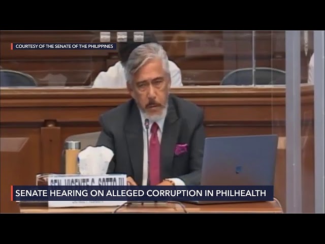 LIVE: Senate hearing on alleged corruption in PhilHealth