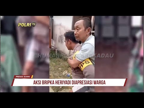 AKSI HUMANIS ANGGOTA POLRES SEKADAU GENDONG LANSIA KE TPS