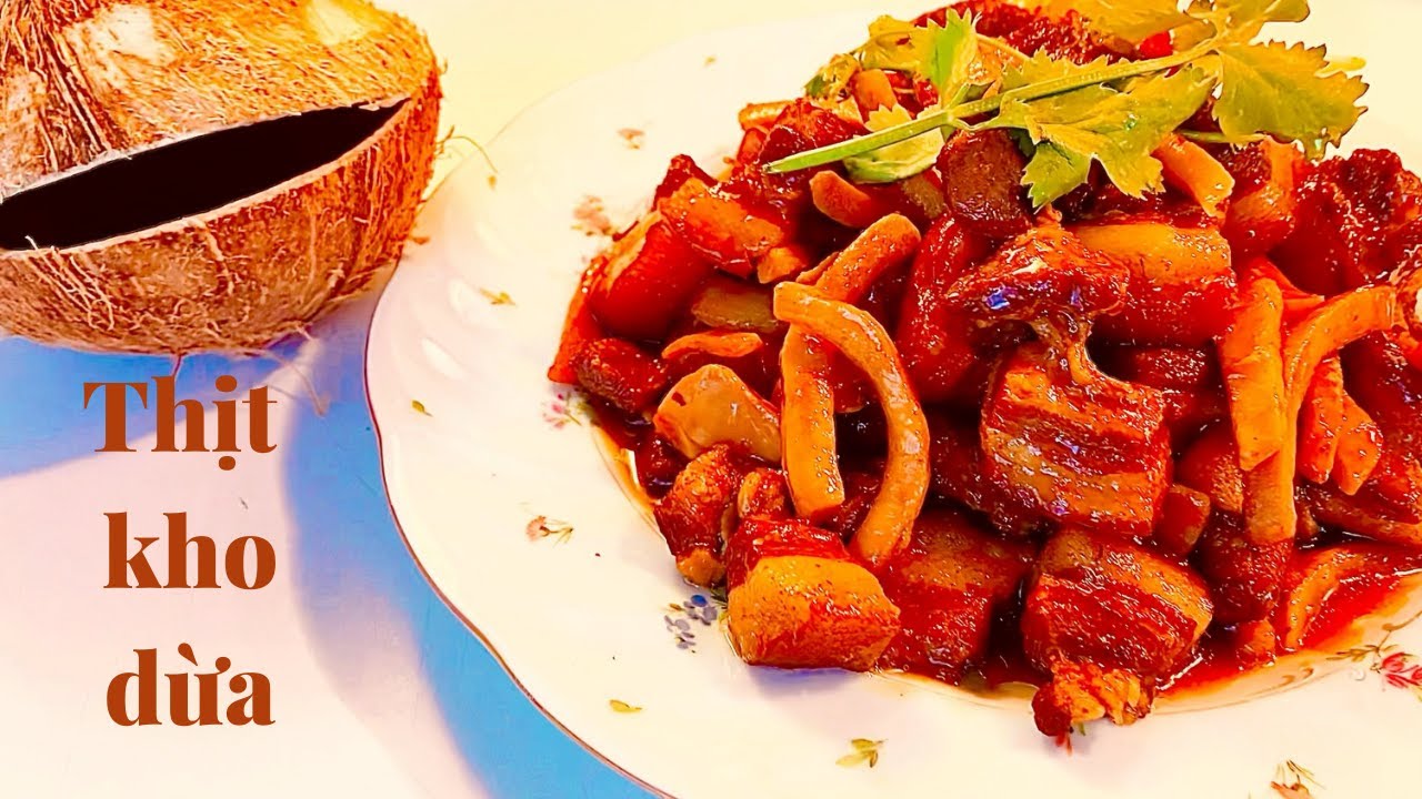 Cách Nấu Thịt Kho Dừa