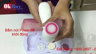 Cách sử dụng máy massage rửa mặt 6 trong 1 CNAIER AE-805A
