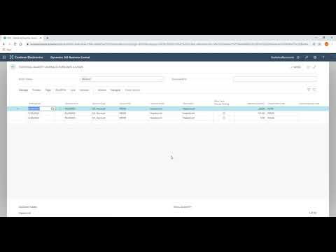See video Statistical Accounts in Dynamics 365 Business Central: How to Post to an Account