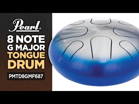 Pearl Awakening 8 Note Blue Burst Lacquer 10" Tongue Drum G Major Scale +Rubber Mallets | Hand Finger | NEW | Authorized Dealer image 4