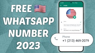 How To Get Free USA 🇺🇸 Number For WhatsApp verification 2023 | Free us whatsapp 2023