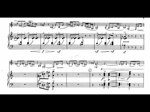 Karel Husa - Elegie et Rondeau for Alto Saxophone and Piano (1960) [Score-Video]