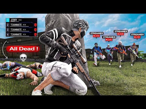 1v4 Against a Live Streamer Squad…☠️