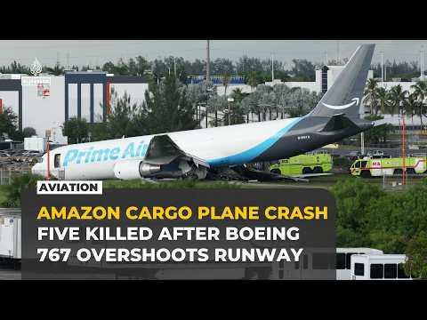 At least five killed after Amazon cargo plane crash in Miami airport